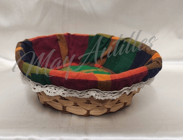 Paniers ronds osier/Madras