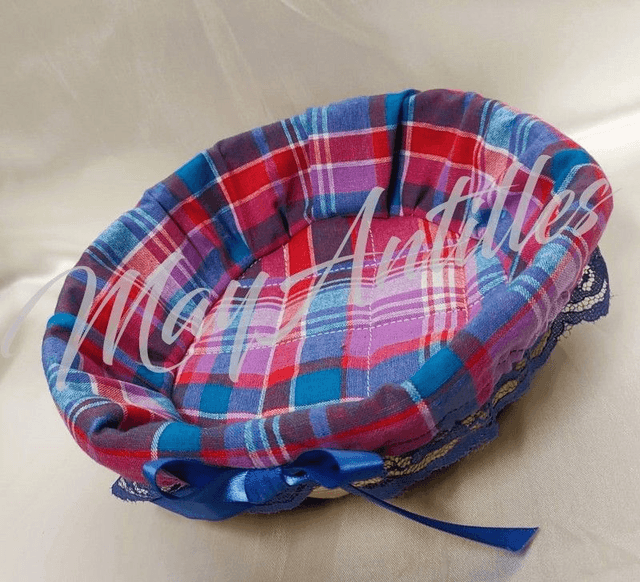 Paniers ronds osier/Madras